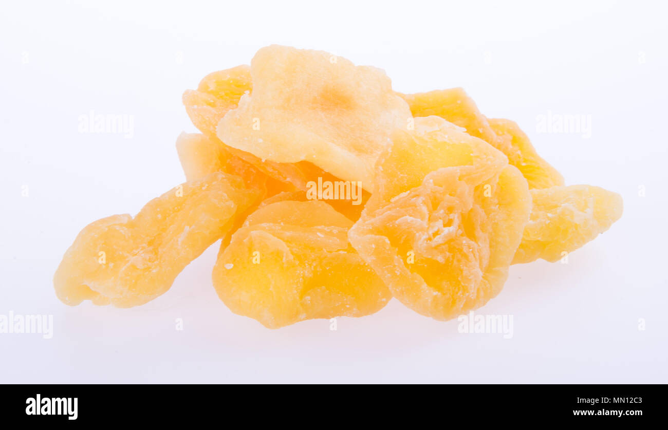 apple dry or dried apple slices on background Stock Photo