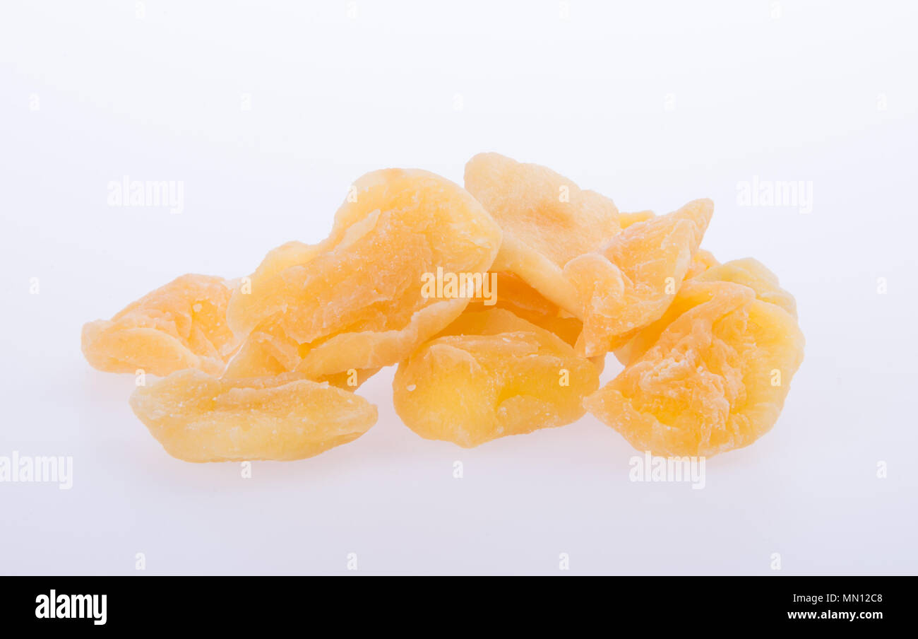apple dry or dried apple slices on background Stock Photo