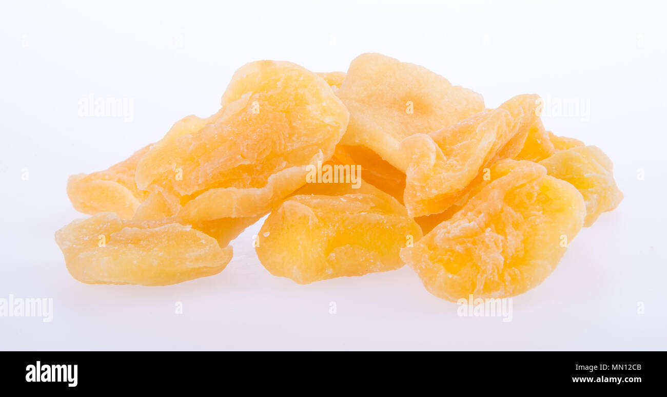 apple dry or dried apple slices on background Stock Photo