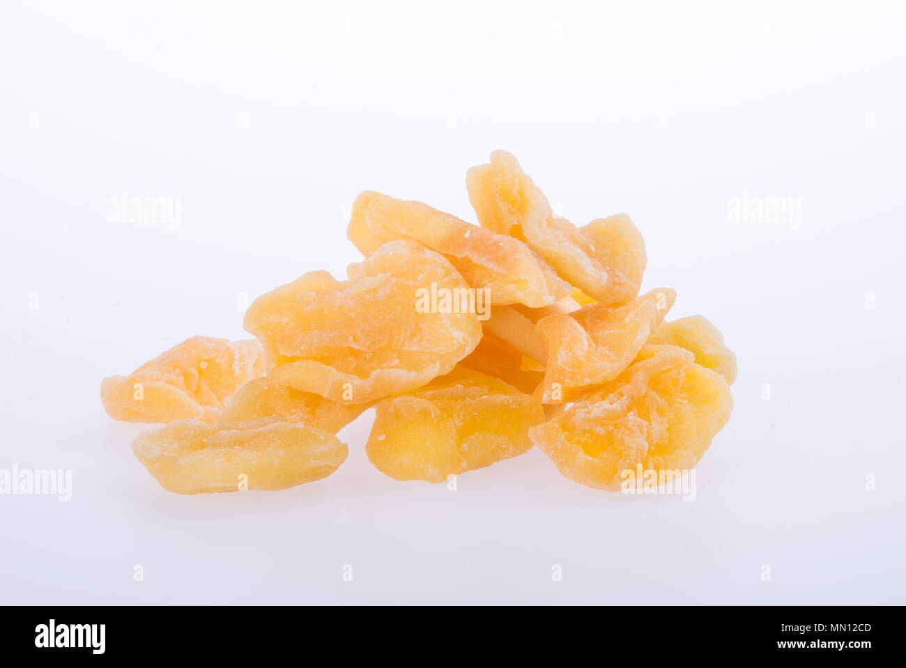 apple dry or dried apple slices on background Stock Photo