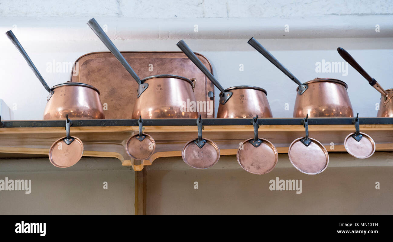 The royal kitchen at Windsor Castle where preparations are underway for