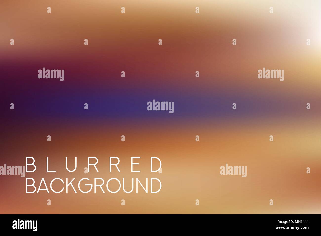 horizontal wide brown blurred background Stock Vector