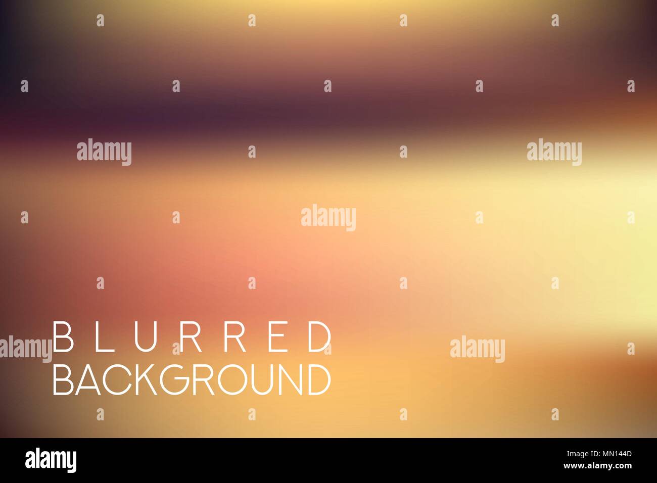 horizontal wide brown blurred background Stock Vector