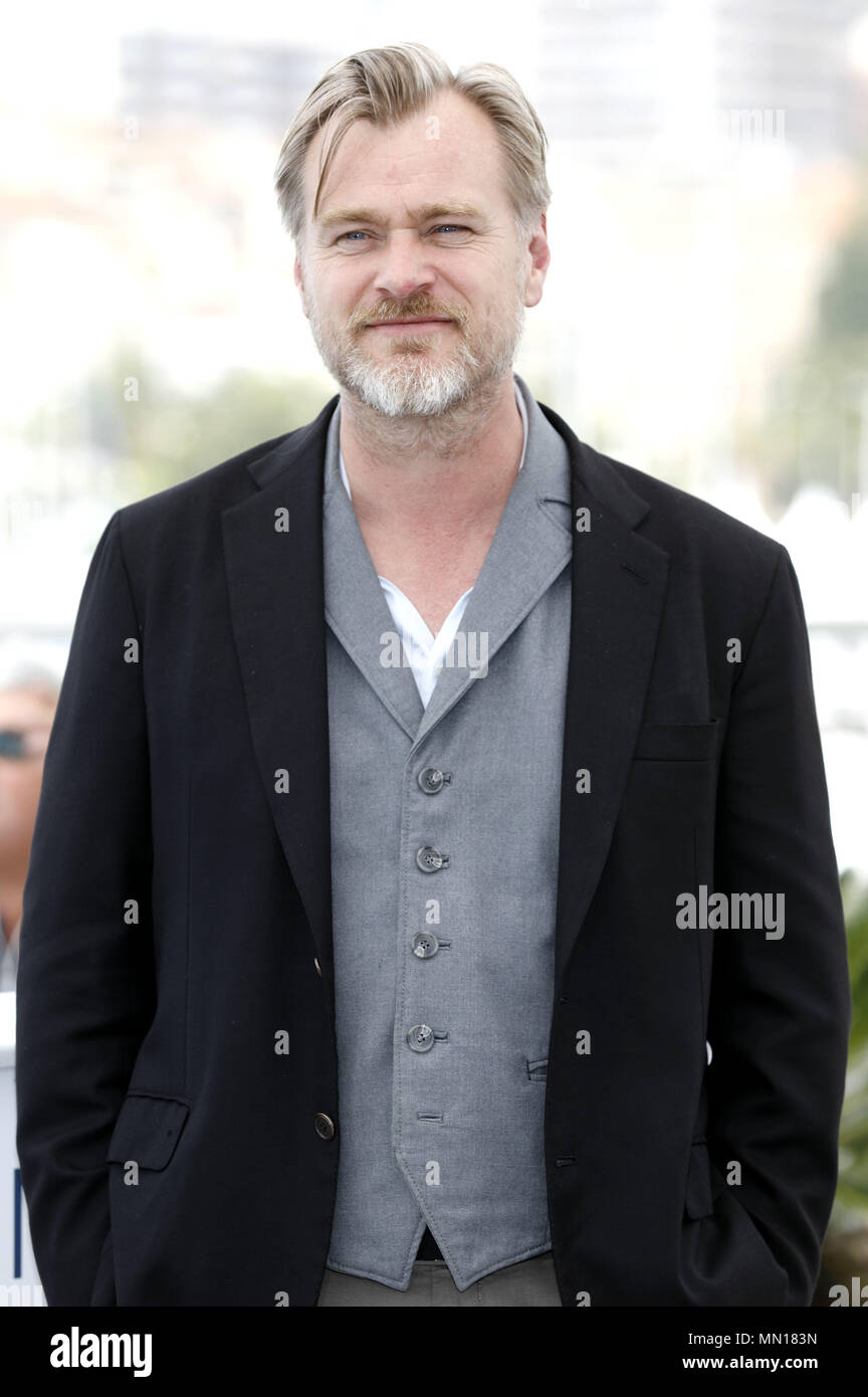 Cannes, France. 12th May, 2018. Director Christopher Nolan attends the 'Rendezvous With Christopher Nolan' photocall during the 71st Cannes Film Festival at the Palais des Festivals on May 12, 2018 in Cannes, France | usage worldwide Credit: dpa/Alamy Live News Stock Photo