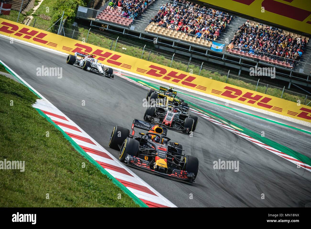 Barcelona, Spain. 13 May, 2018:  KEVIN MAGNUSSEN (DAN) drives during the Spanish GP at Circuit de Barcelona - Catalunya in his Red Bull RB14 Credit: Matthias Oesterle/Alamy Live News Stock Photo