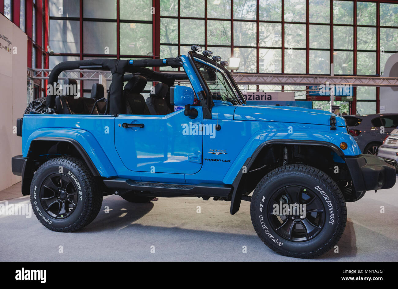 Naples Campania Italy 12th May 18 Jeep Wrangler Sahara Exhibited During The Motor Experience Naples International Auto And Motorcycle Exhibition Credit Ernesto Vicinanza Sopa Images Zuma Wire Alamy Live News Stock Photo Alamy