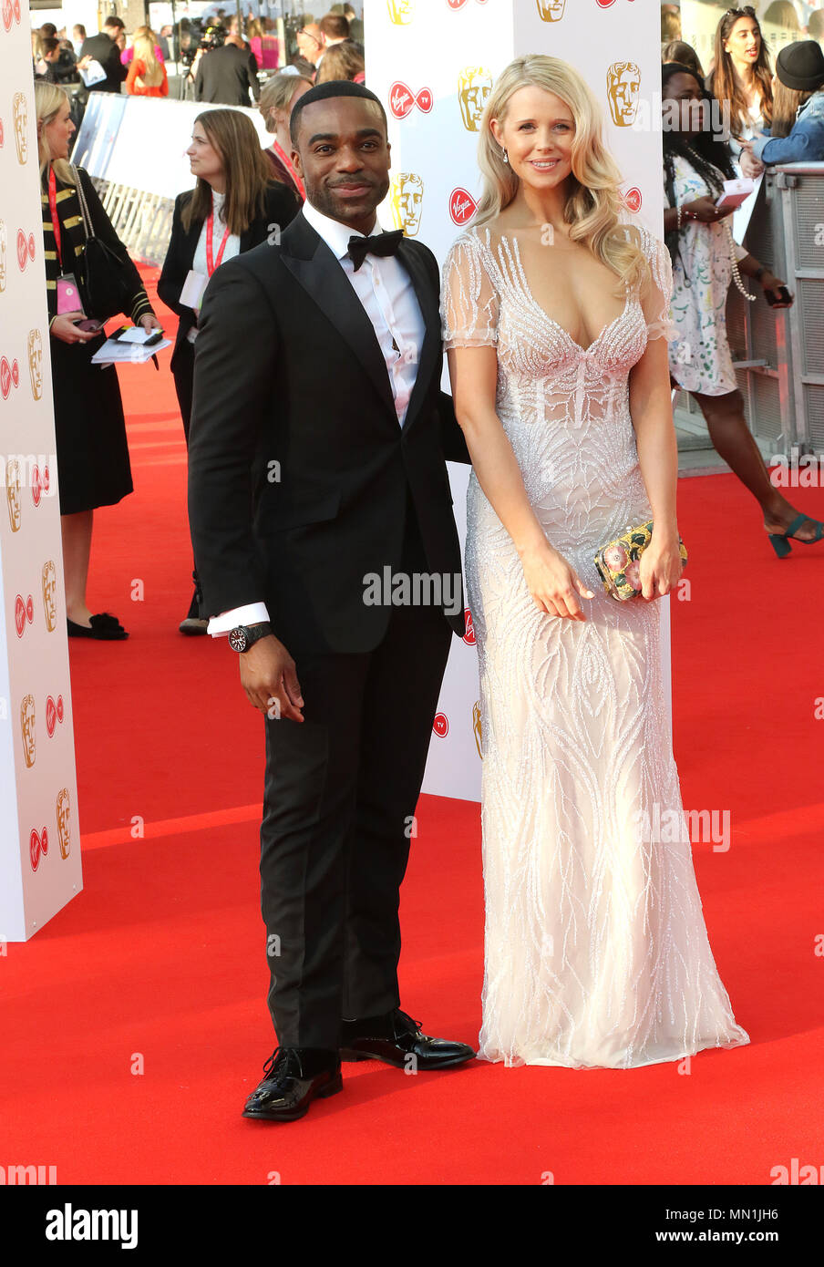 London, UK. 13th May, 2018. Ore Oduba, Portia Oduba, Virgin TV British
