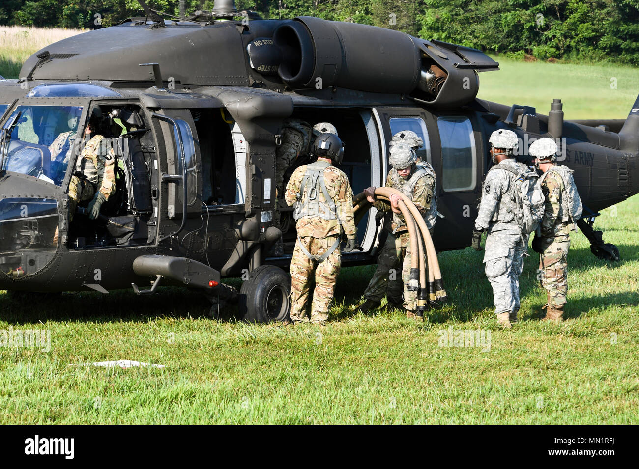 Soldiers assigned to the 6th Battalion, 101st General Support Aviation ...