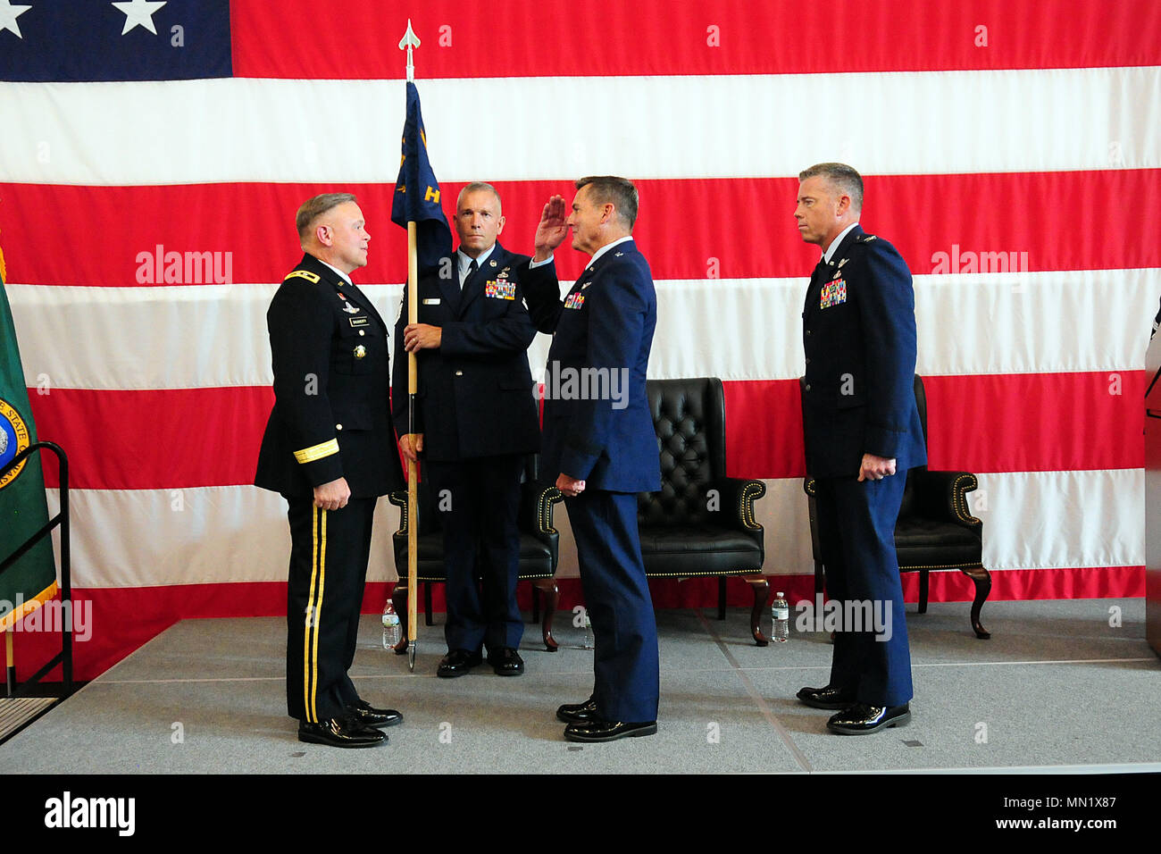 Brig. Gen. John Tuohy, outgoing commander of the Washington Air