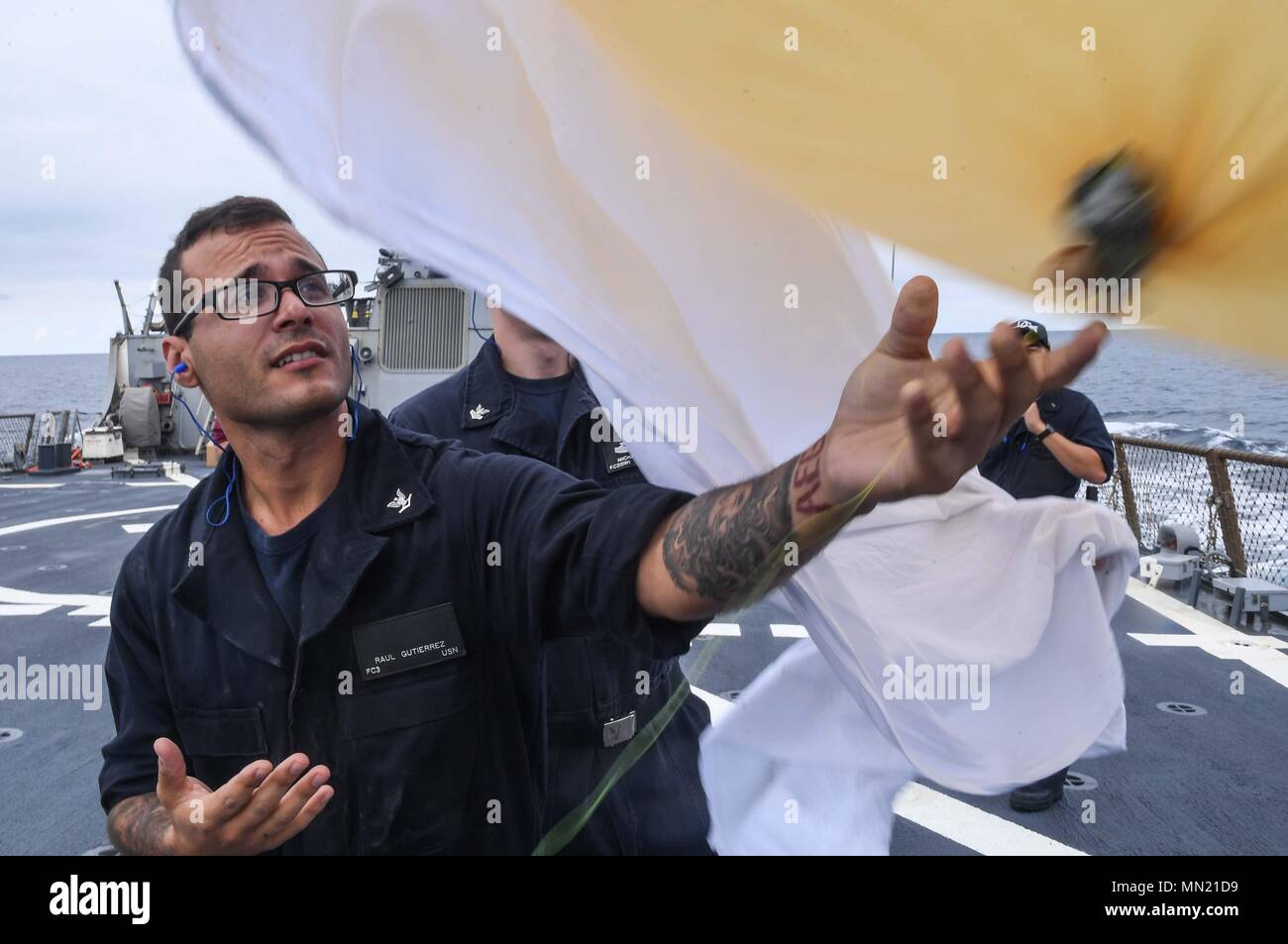 170813NFP878011 ATLANTIC OCEAN (Aug. 13, 2017) Fire Controlman 3rd