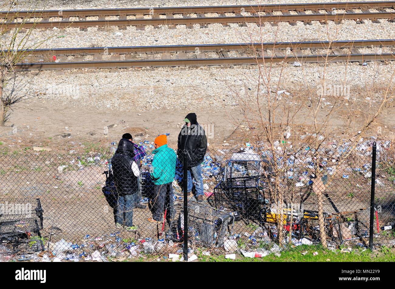 People among debris hi-res stock photography and images - Alamy