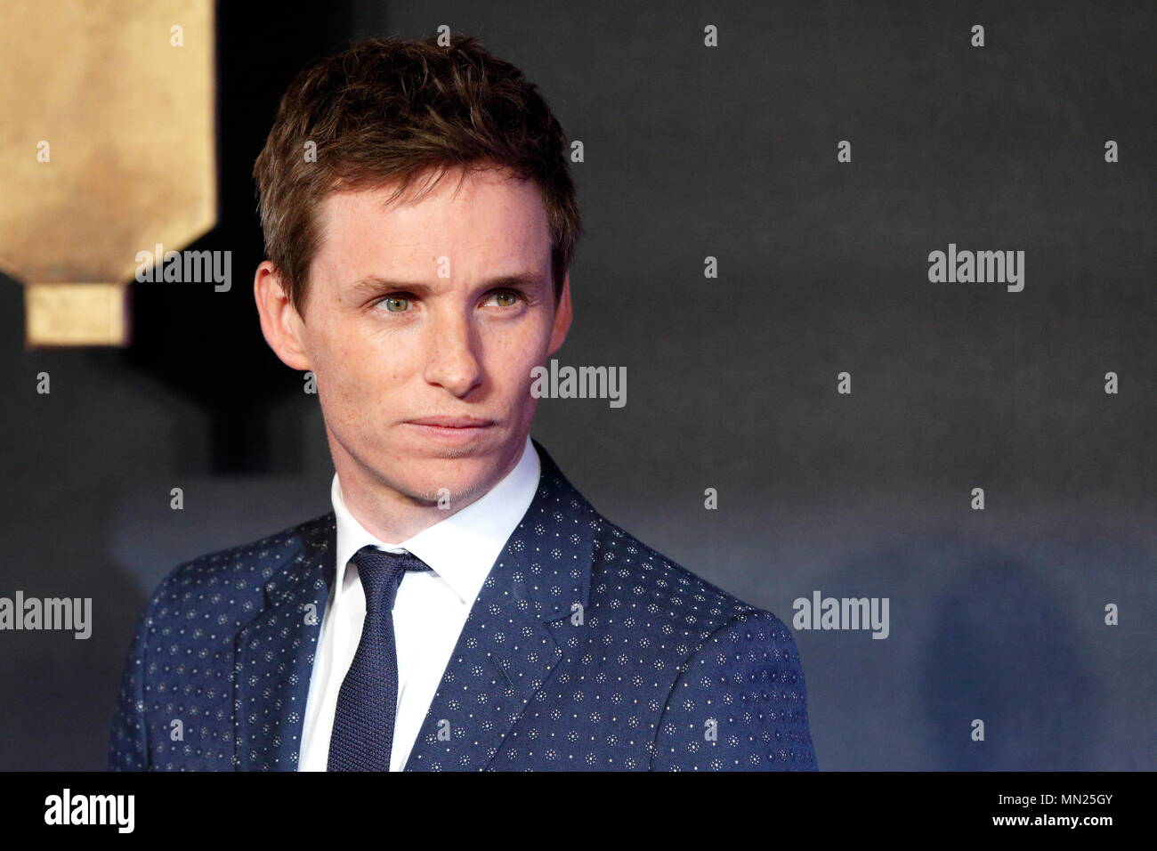 LONDON, ENGLAND - NOVEMBER 15:  Eddie Redmayne attends the European premiere of 'Fantastic Beasts And Where To Find Them' at Odeon Leicester Square on November 15, 2016 in London, England. Stock Photo