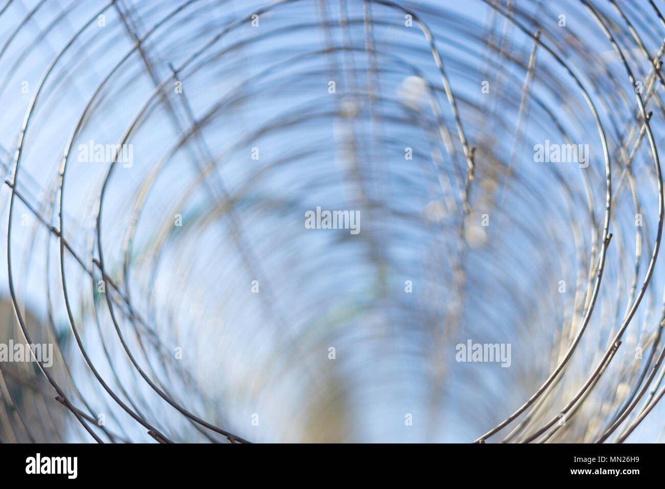 Twisted roll mesh netting Stock Photo