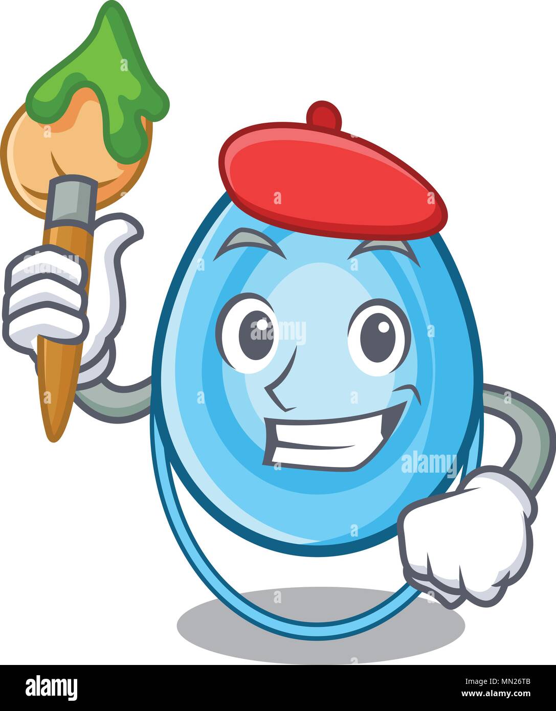 Artist oxygen mask character cartoon Stock Vector Image & Art - Alamy