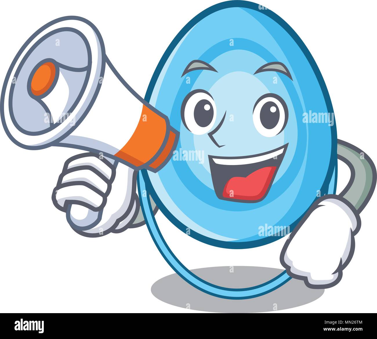 With megaphone oxygen mask character cartoon Stock Vector Image & Art ...