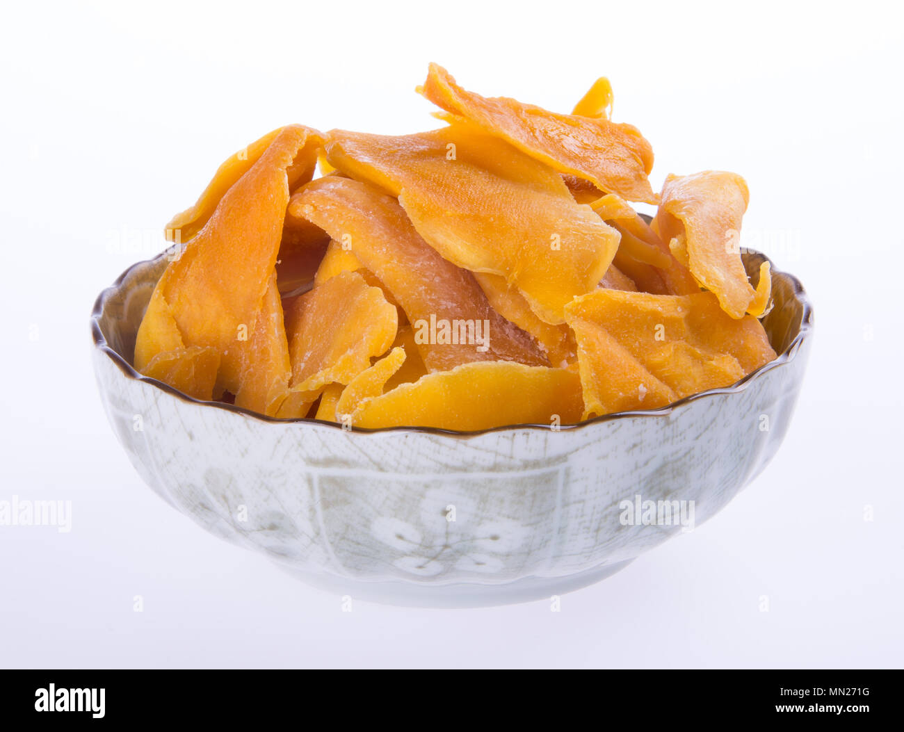 mango dry in bowl or dried mango slices Stock Photo - Alamy