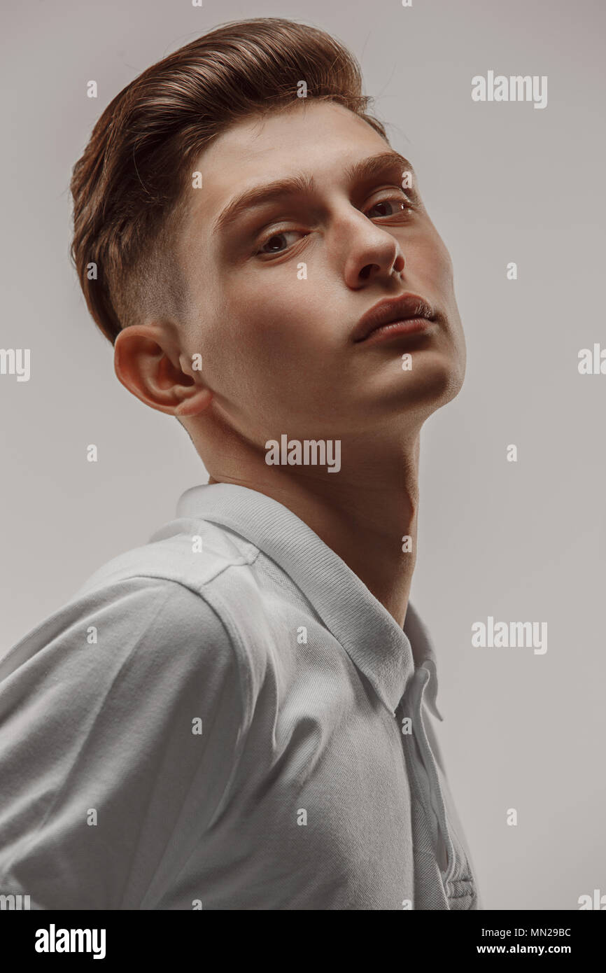 Fashion male masculine portrait hi-res stock photography and images - Alamy