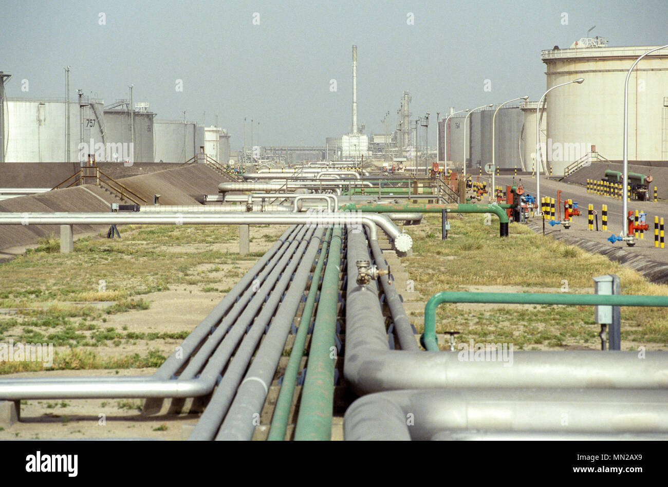 Mina Al Ahmadi Refinery and oil exporting terminal, 45 km south of