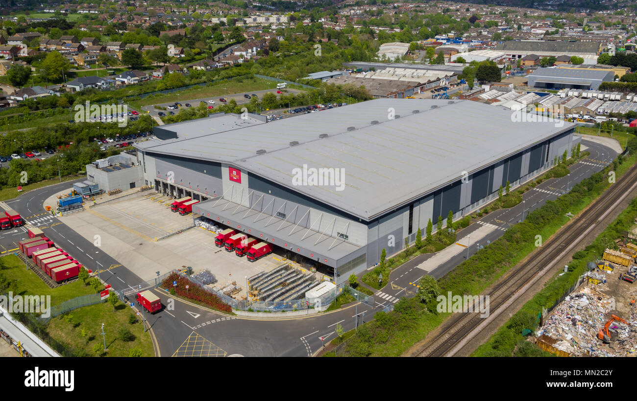 Royal Mail- Medway Mail Centre, Stood, Kent, UK Stock Photo