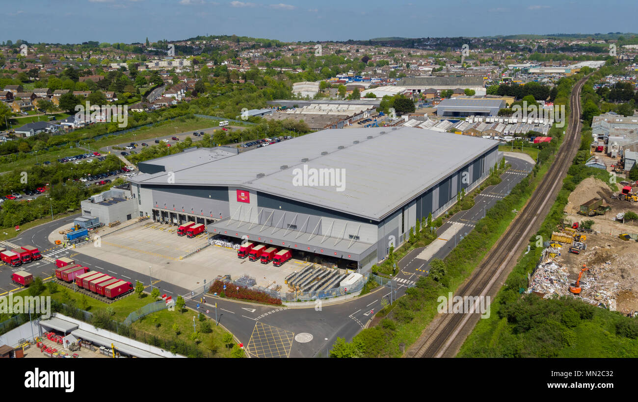 Royal Mail- Medway Mail Centre, Stood, Kent, UK Stock Photo