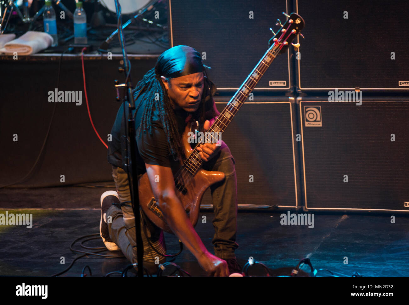 Bass player Doug Wimbish, from Living Colour Stock Photo