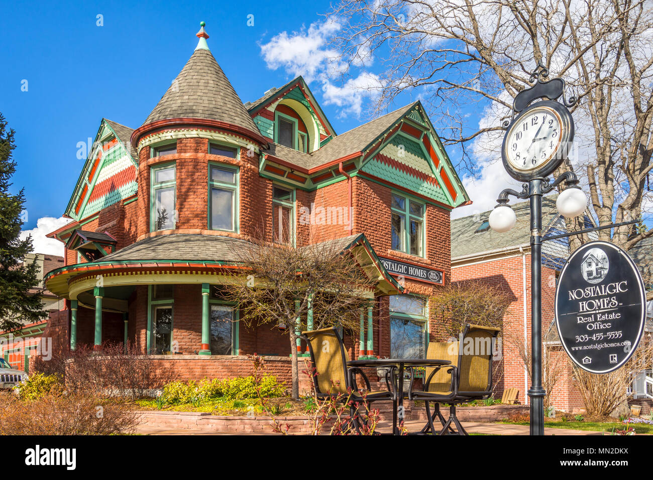 Victorian house, Denver, Colorado, USA Stock Photo Alamy