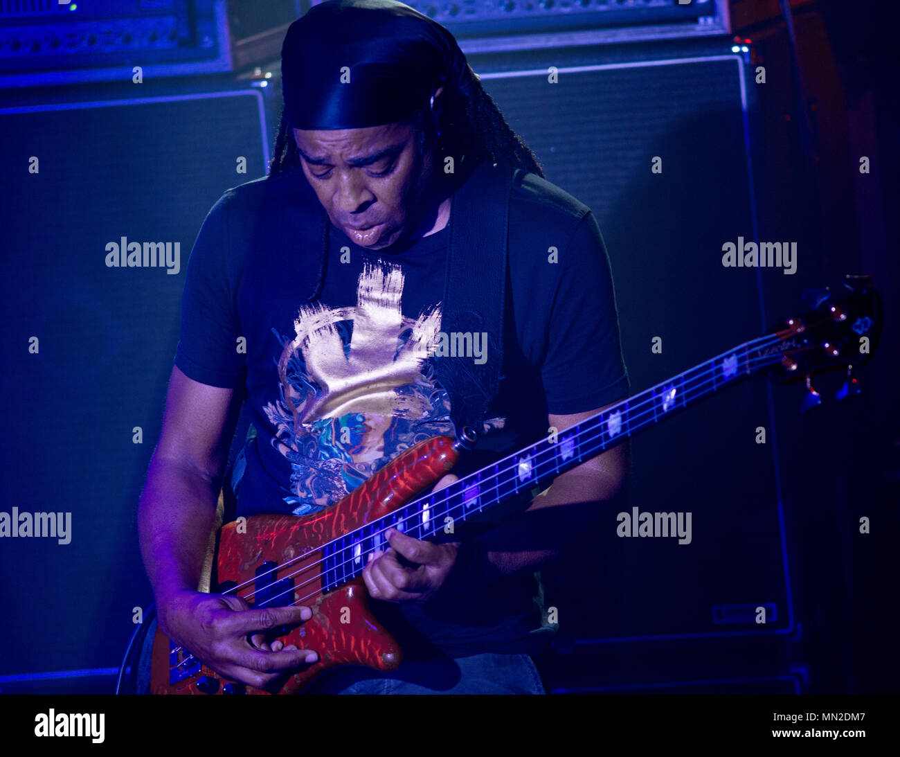 Bass player Doug Wimbish, from Living Colour Stock Photo