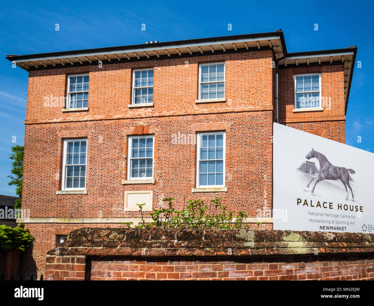 Palace House, National Heritage Centre for Horseracing & Sporting Art, Newmarket. Part of Charles II's sporting palace (arch: William Samwell 1671). Stock Photo