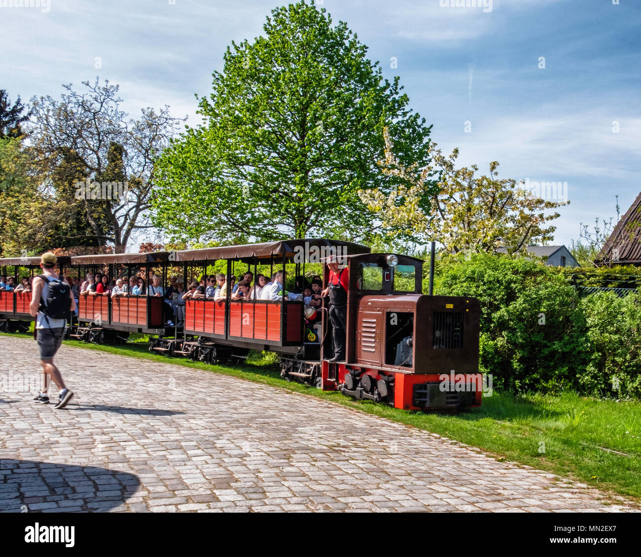 Britzer Garten, Neukölln, Berlin, Germany. 2018. Smail gauge railway