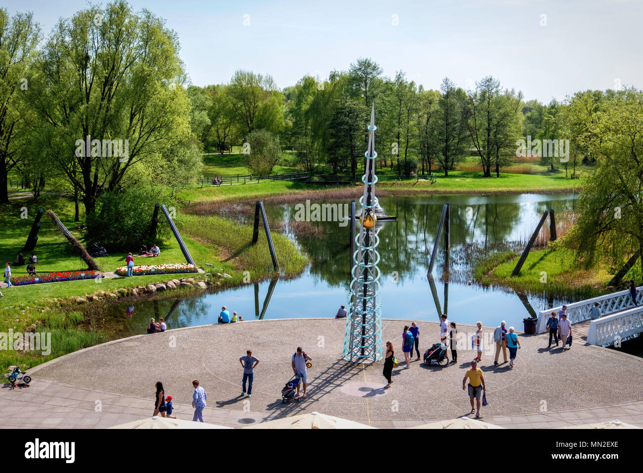 Britzer Garten, Neukölln, Berlin, Germany. 2018. Largest sundial in
