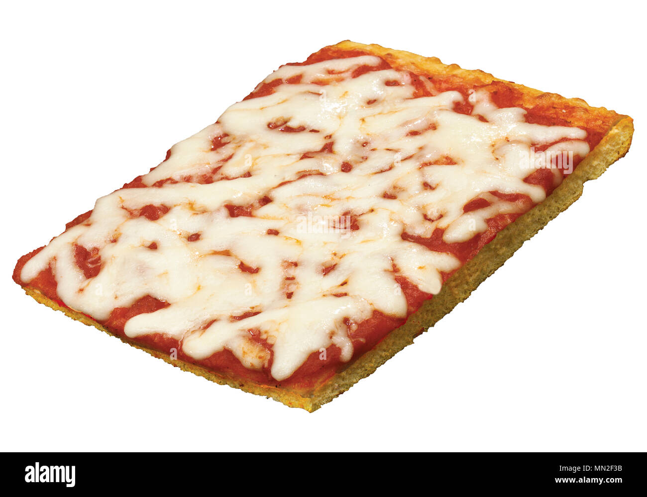 Square Pizza Slice Stock Photo