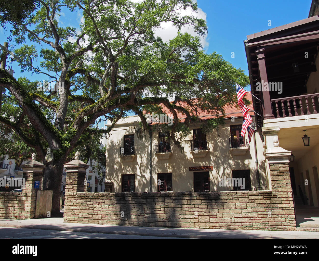 Government House, St. Augustine, Florida, USA, 2018, © Katharine Andriotis Stock Photo