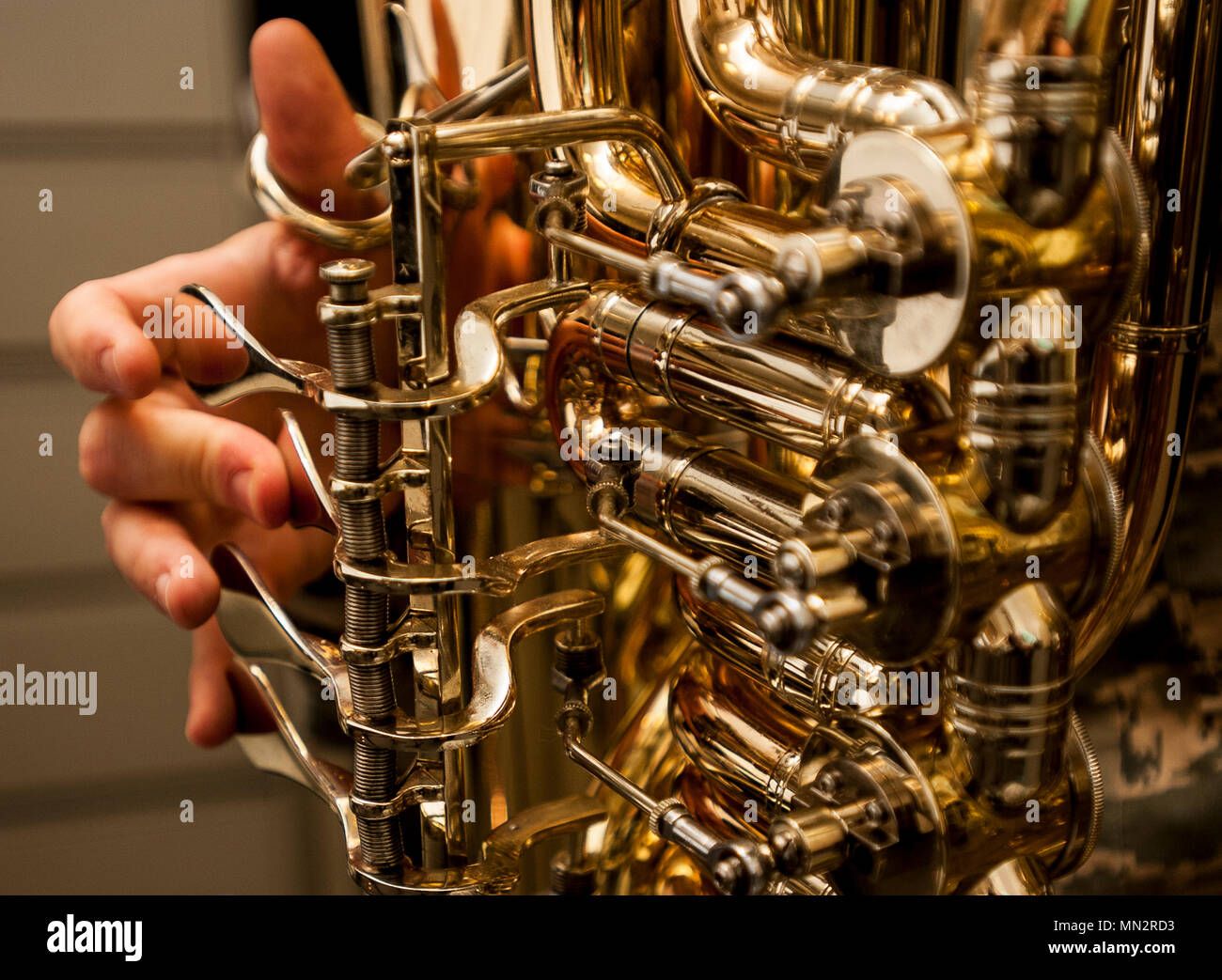 F trombone hi-res stock photography and images - Alamy