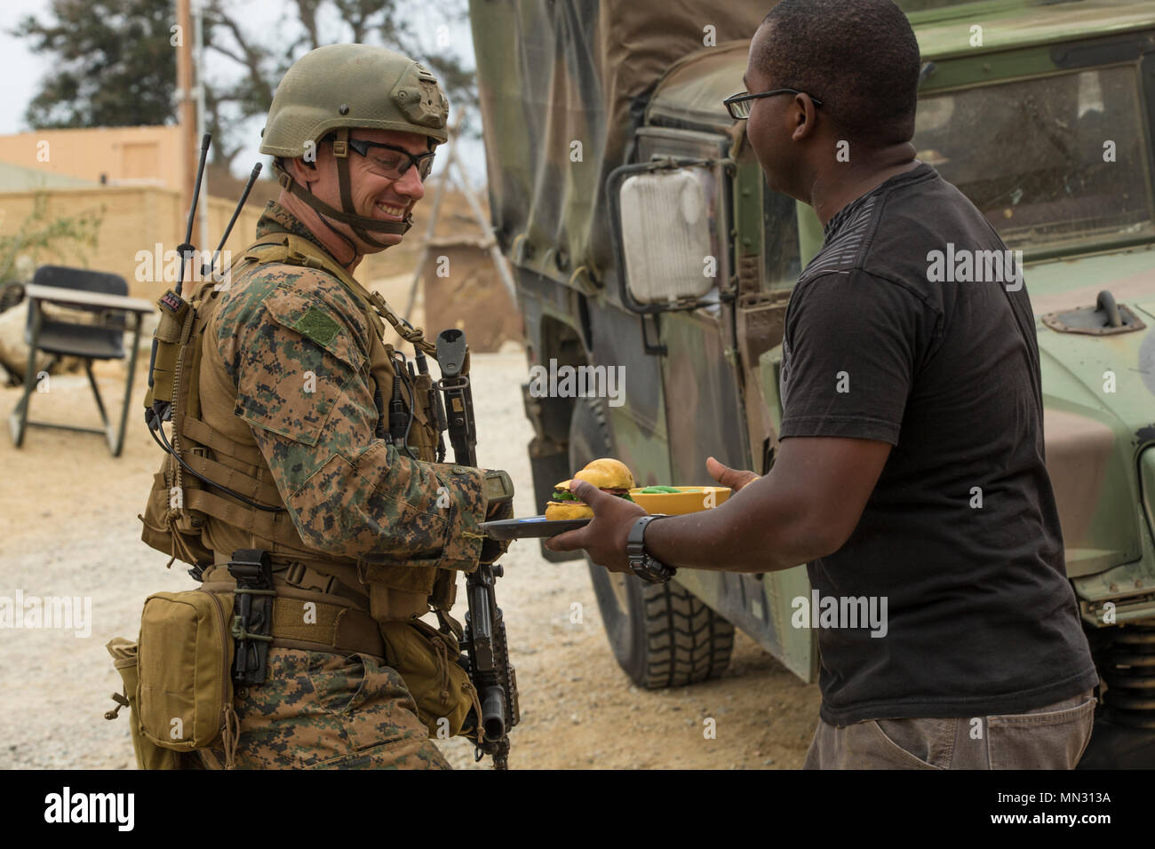 U.S. Marine Corps Capt. Jeffrey Buege, a Fire Control Team Leader