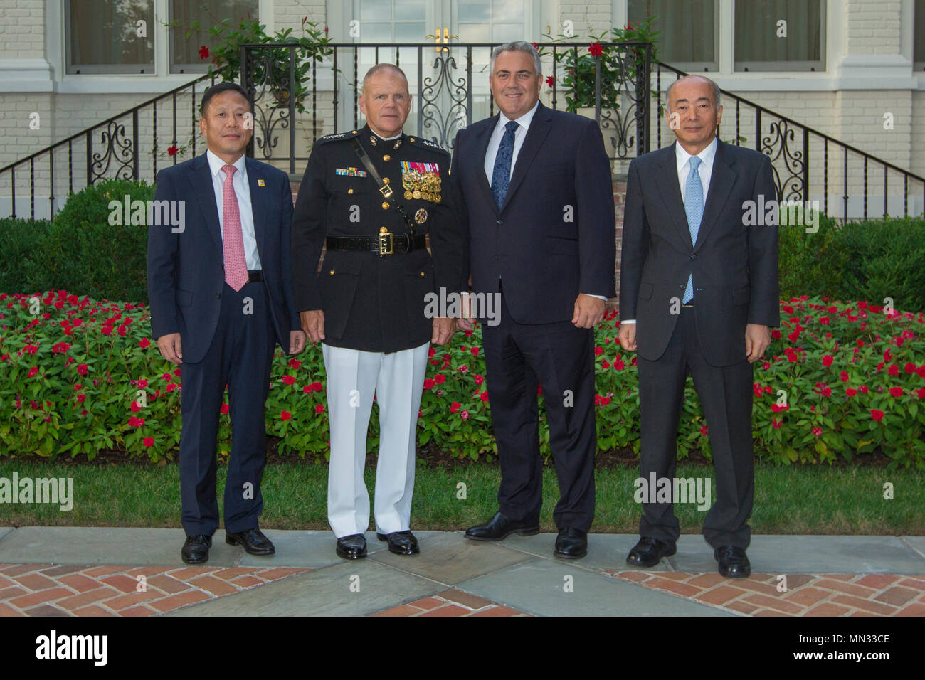 From left, Woongsoon Lim, South Korea’s Deputy Chief of Mission for