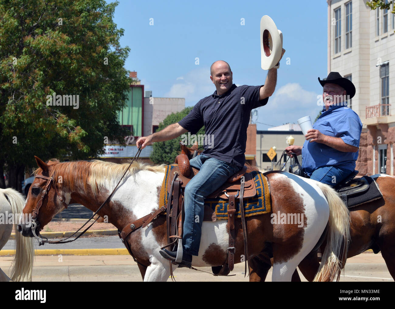U.S. Air Force Col. Eric Carney, 97th Air Mobility Wing commander ...