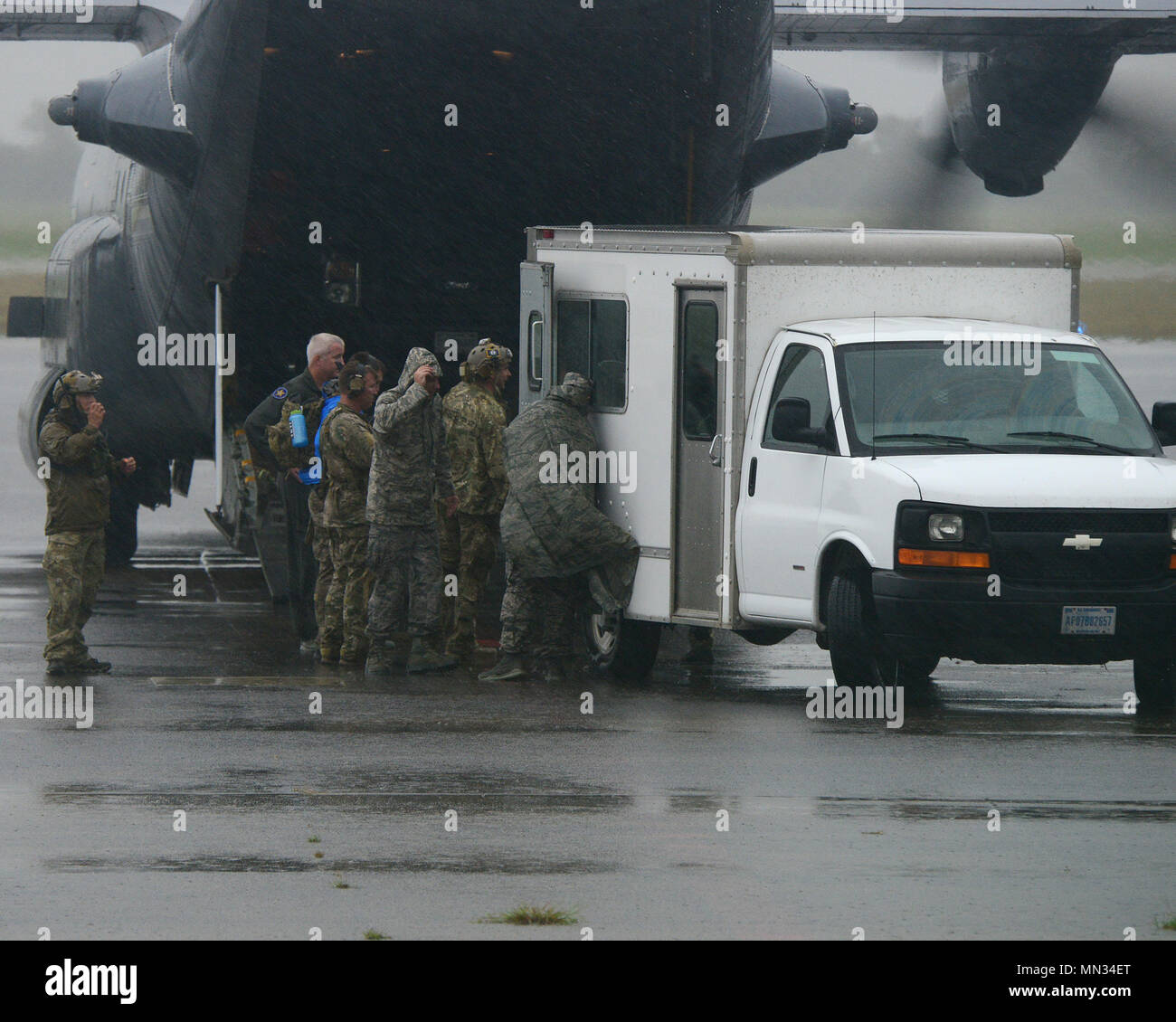 Members of the 147th Attack Wing Airbase Readiness Coordination (ARC