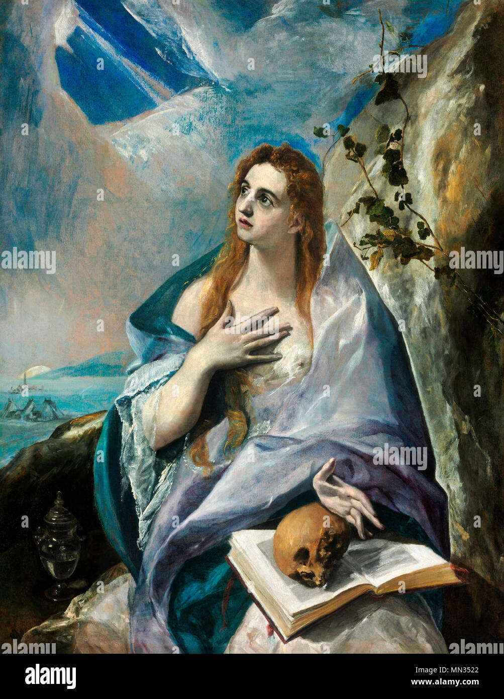 IThe Penitent Magdalene, El Greco, circa 1576 Stock Photo