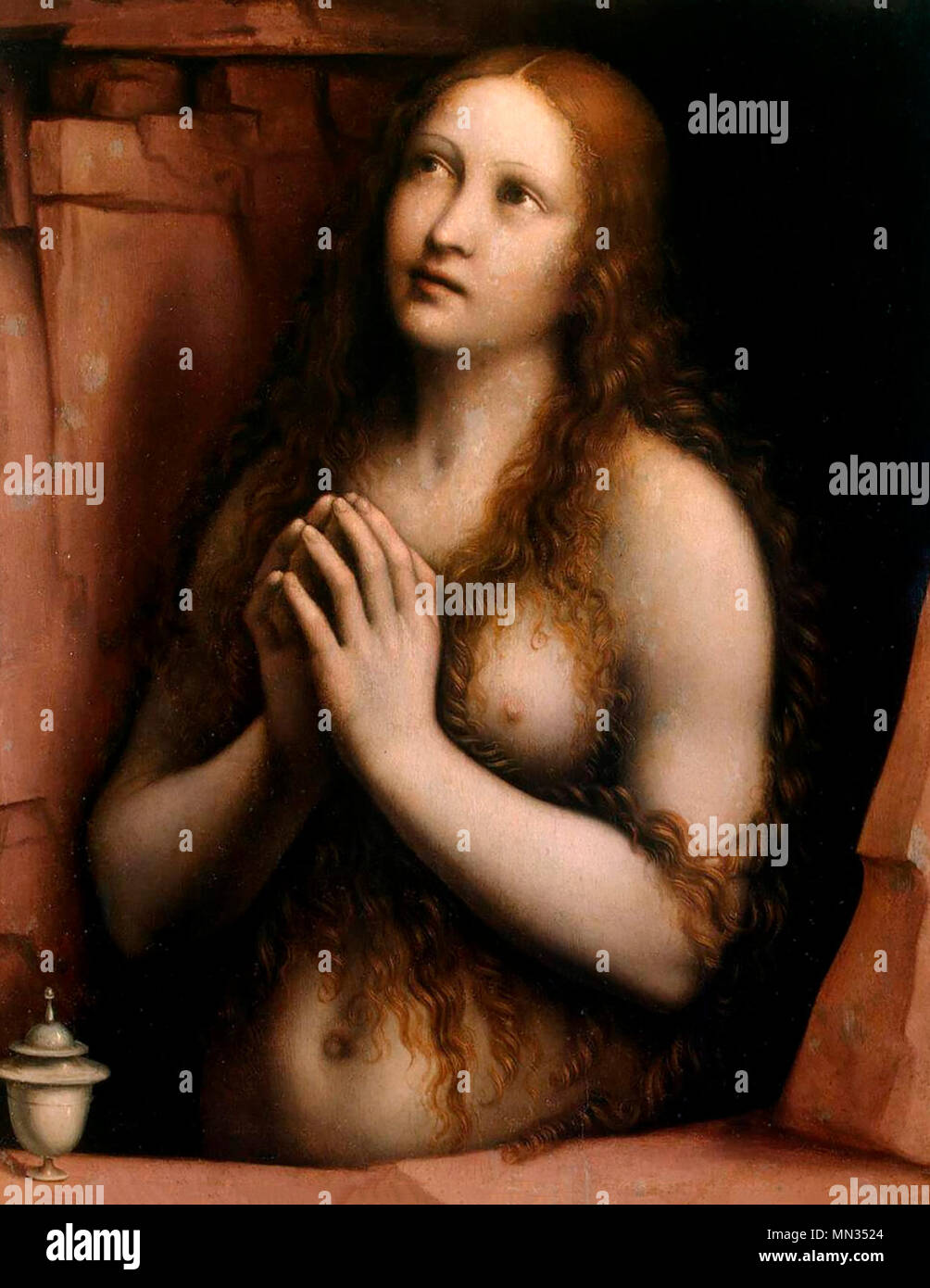Repentant Mary Magdalene - Giampietrino Stock Photo