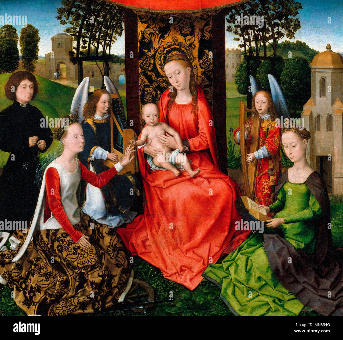 The mystic marriage of saint catherine hi-res stock photography and ...