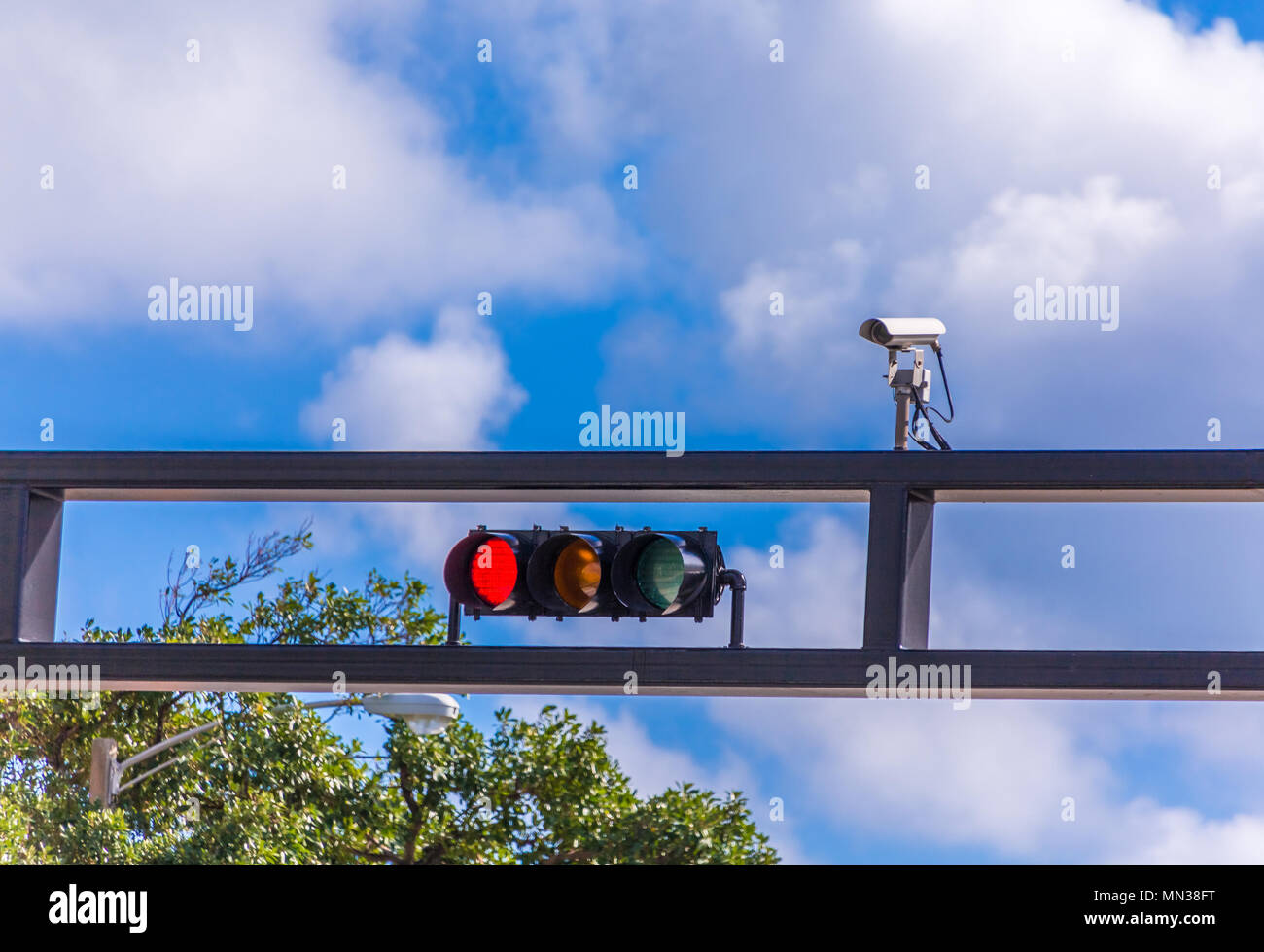Traffic light showing red hi-res stock photography and images - Alamy