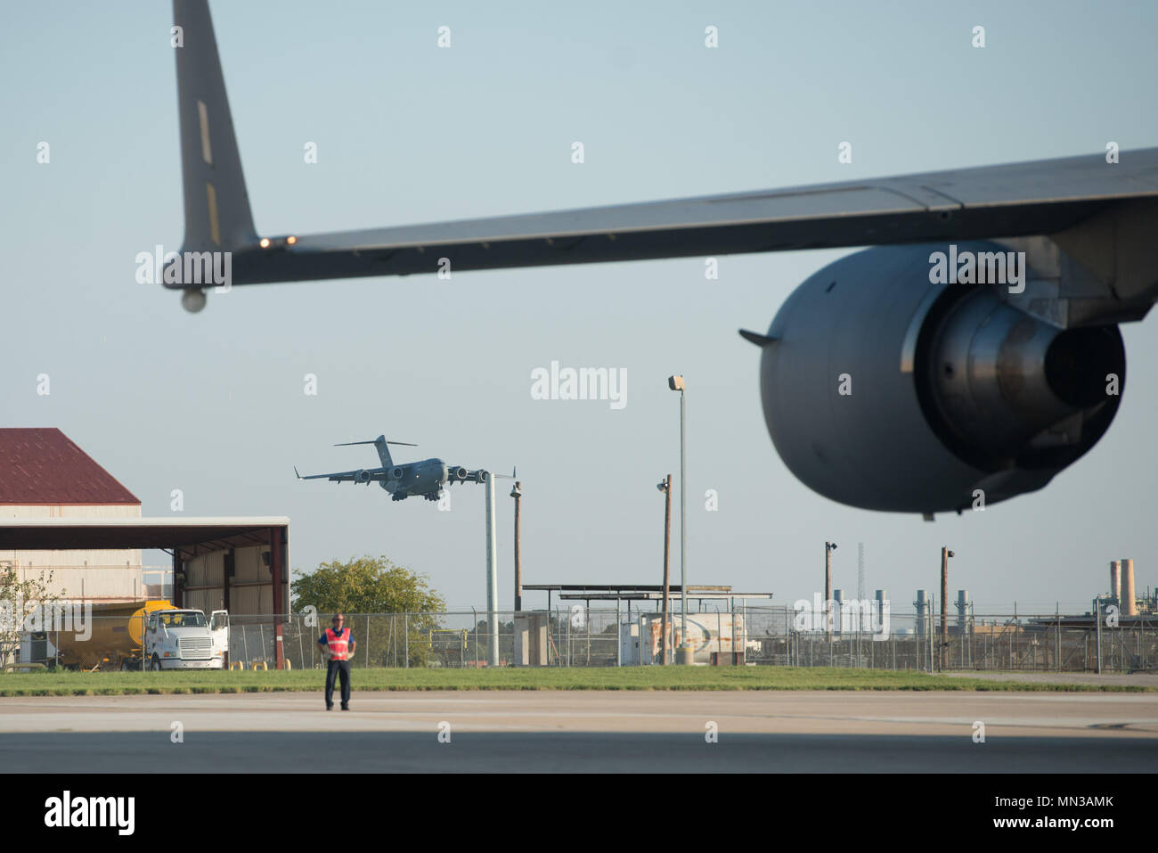 Members of the 502nd Logistics Readiness Squadron, 433rd Airlift Wing ...