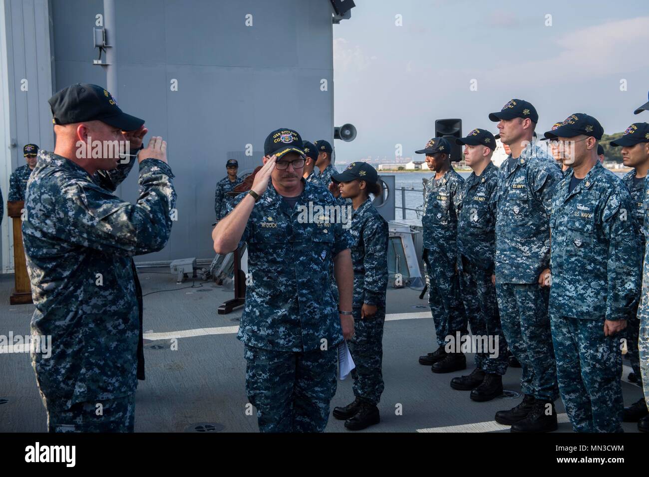 170830-N-CF105-033 YOKOSUKA, Japan (Aug. 30, 2017) Capt. Adam M. Aycock ...
