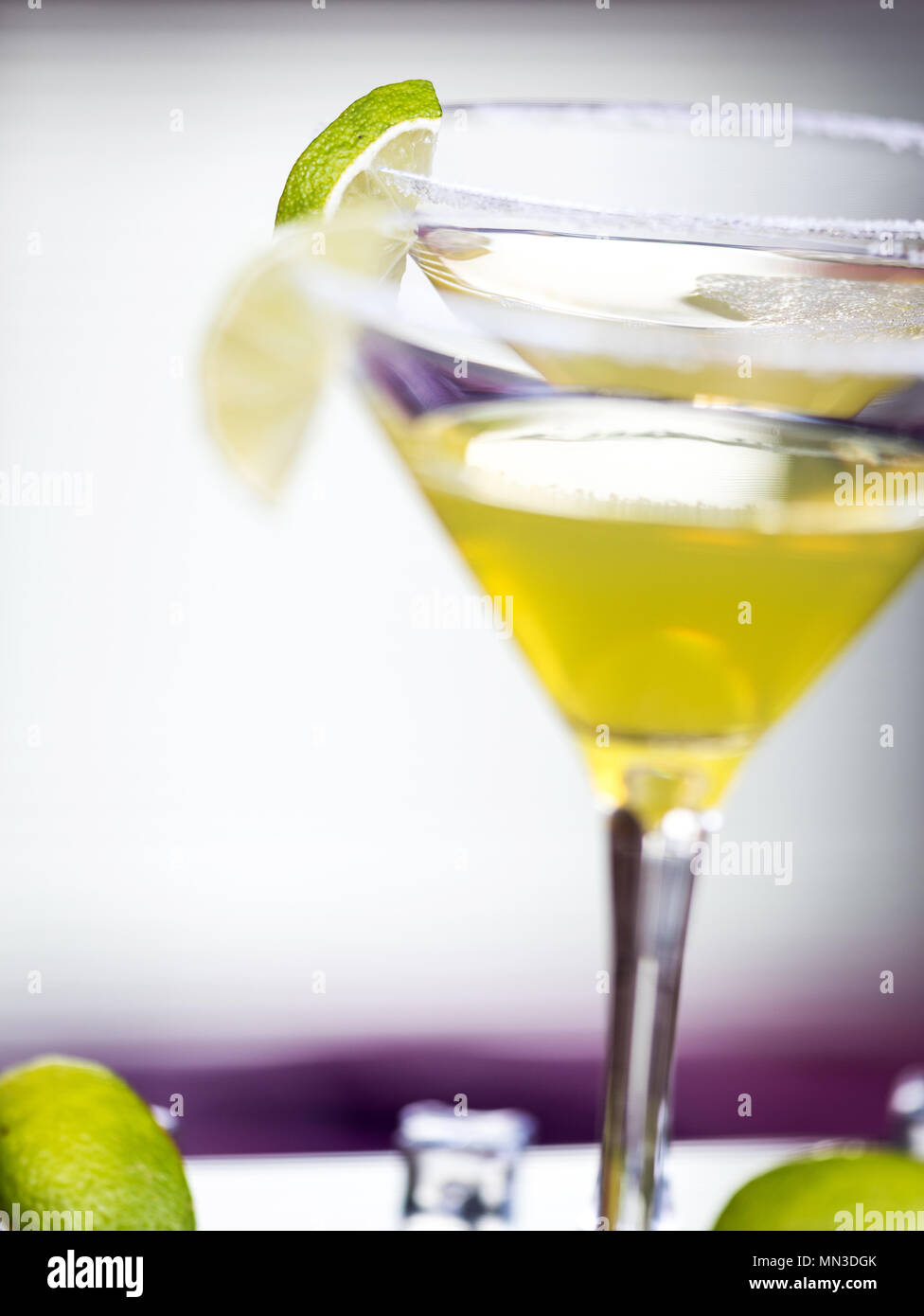 Alcohol cocktail Daiquiri with rum and lime Stock Photo Alamy