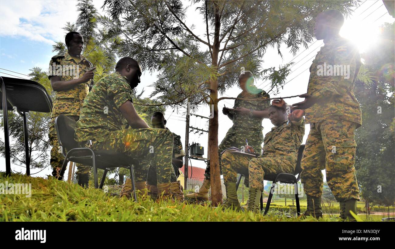 Members of the Uganda People’s Defence Force and the 346th Tactical