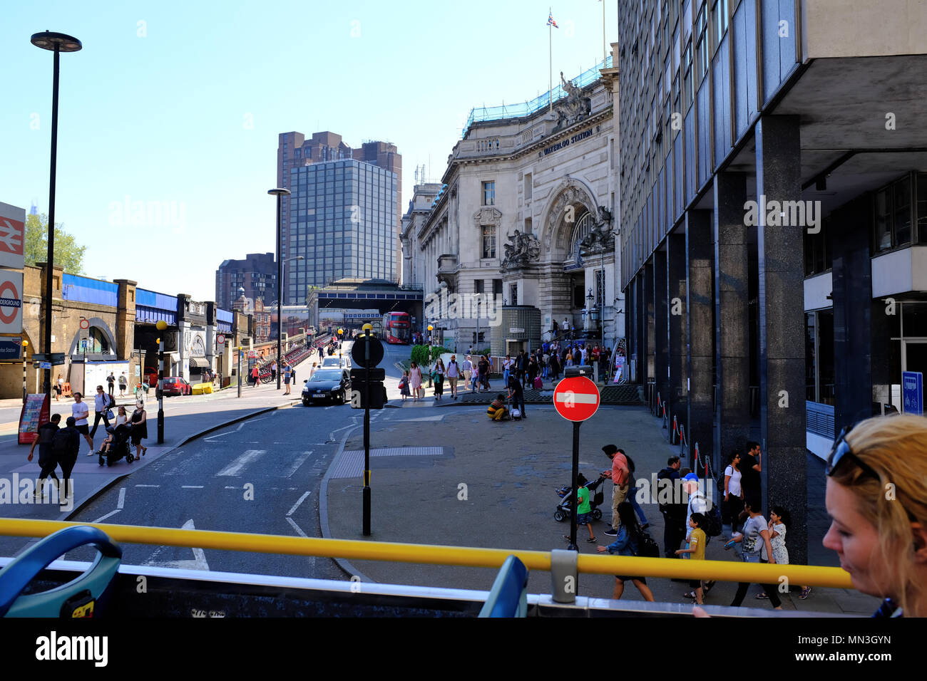 Waterloo station from York road London Stock Photo Alamy