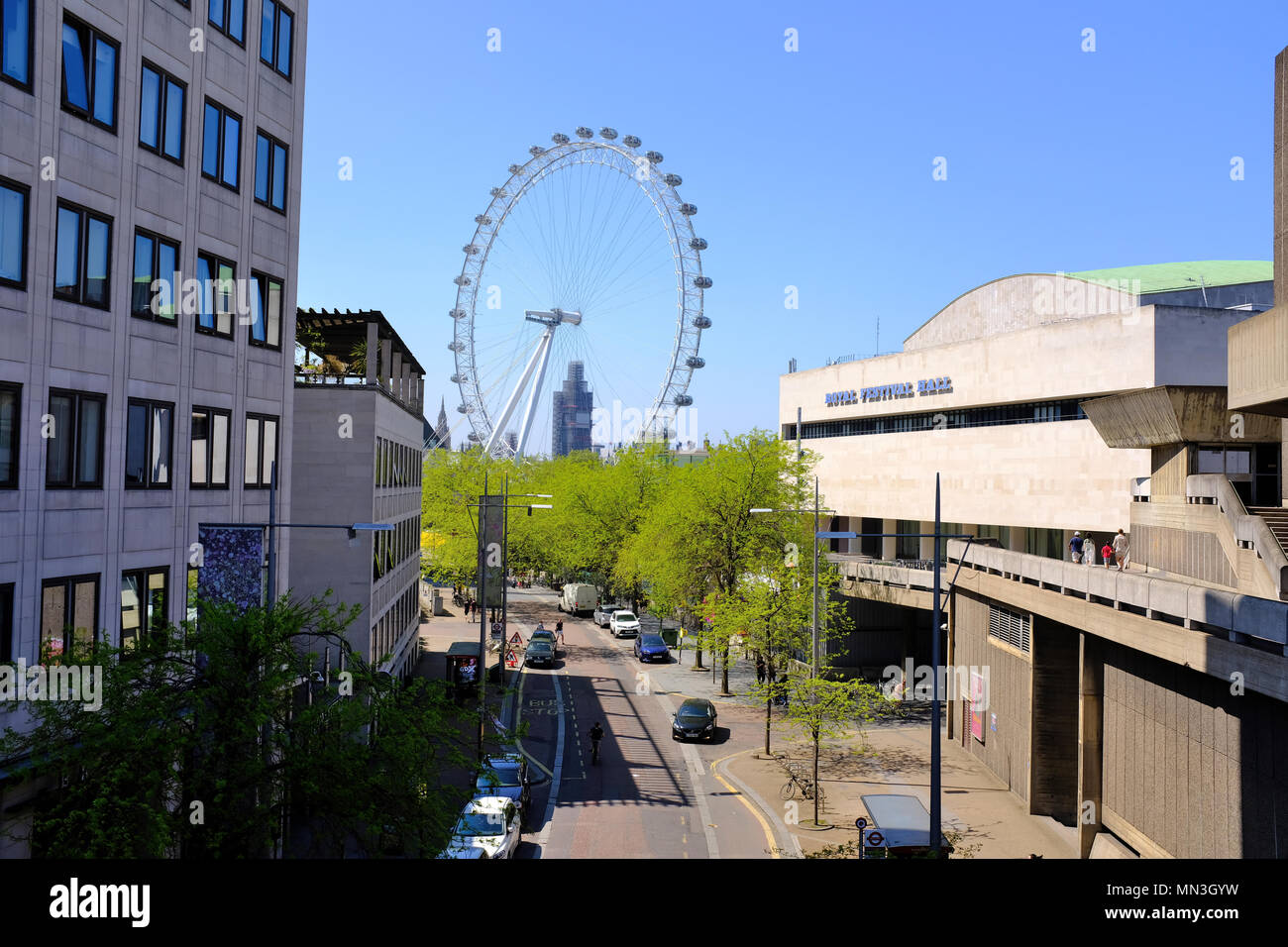 Royal festival hall london eye hi-res stock photography and images - Alamy