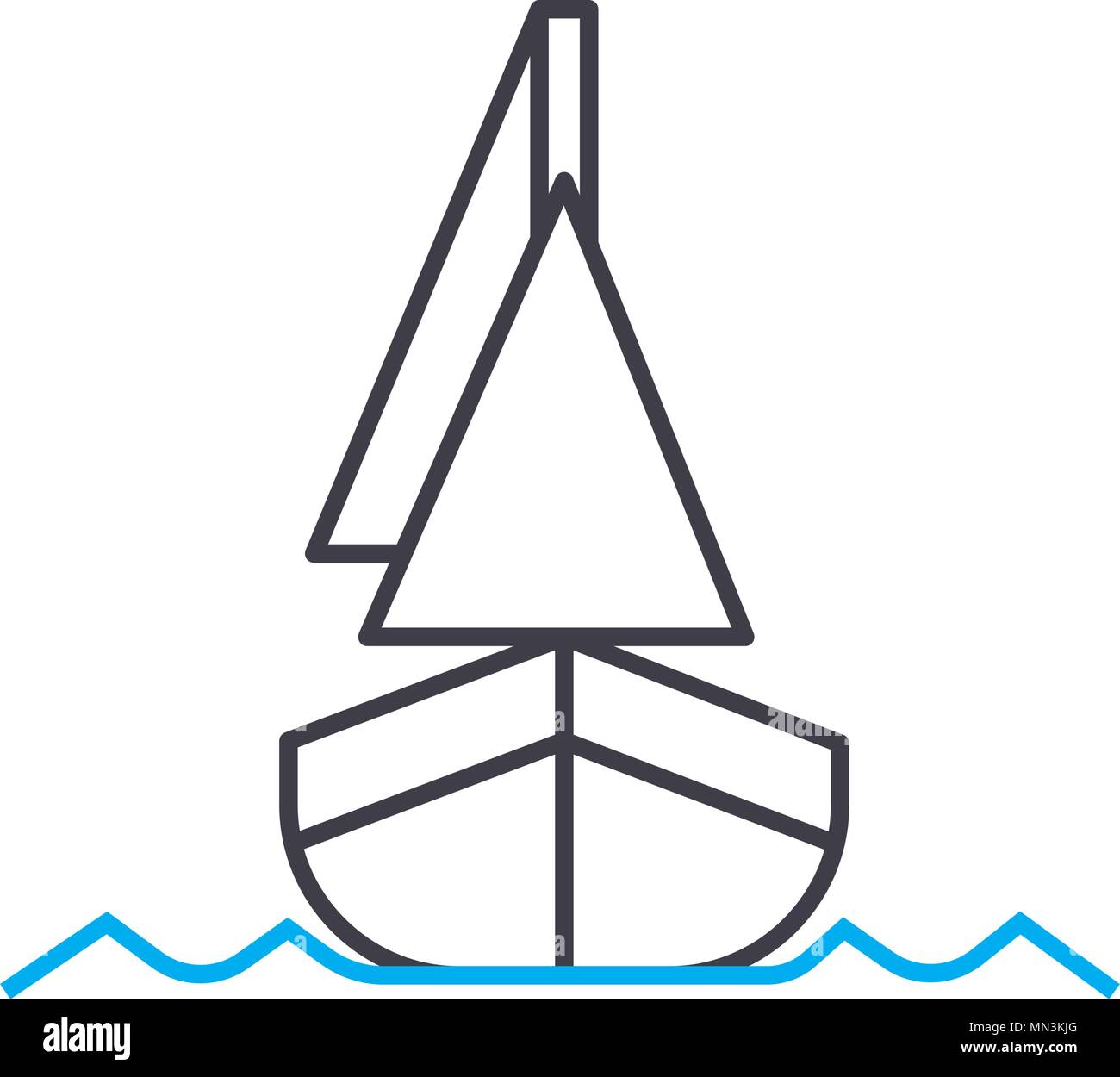 Shipping vector thin line stroke icon. Shipping outline illustration ...