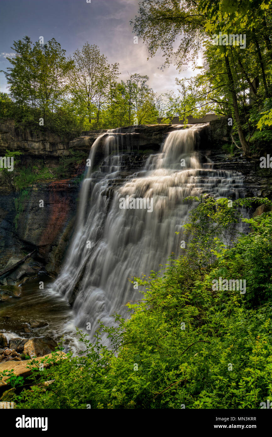 Brandywine Falls in Cuyahoga Valley National Park Ohio. A 65