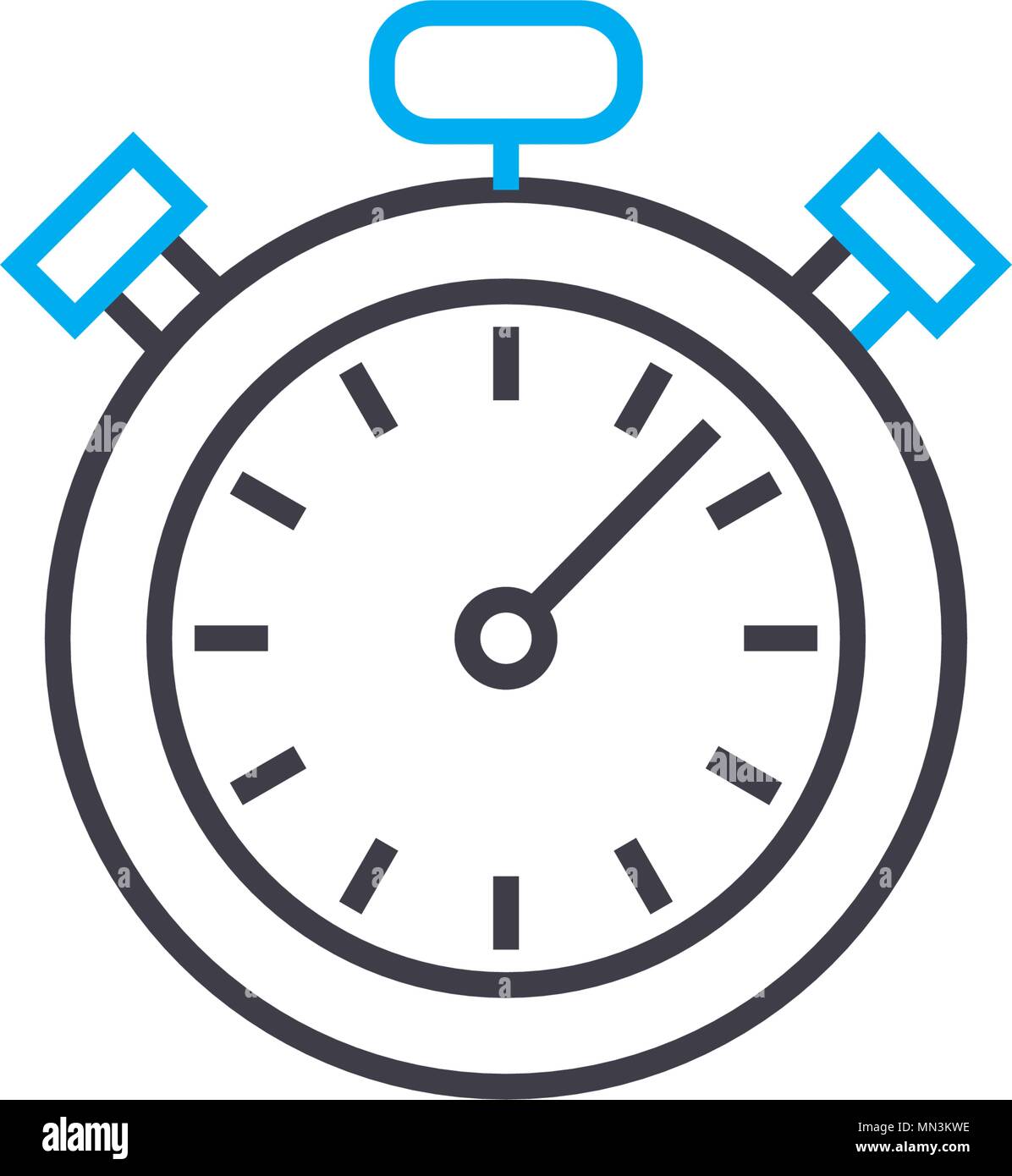Time frames vector thin line stroke icon. Time frames outline